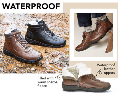 Mens waterproof outlet winter dress boots